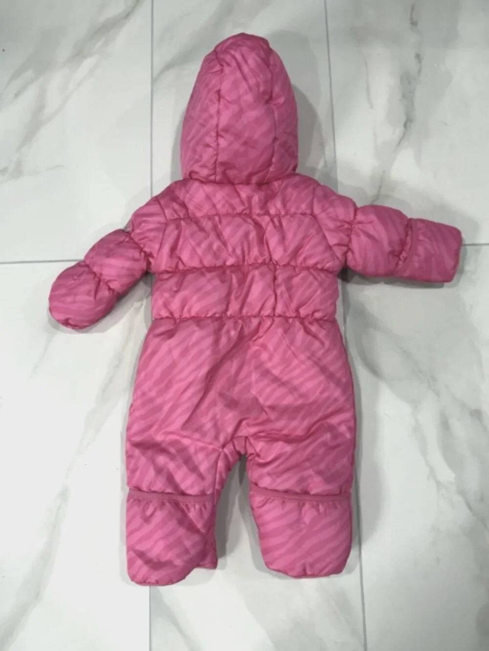 Steve Madden Infant One Piece Snowsuit Jacket Pink Size 12Months  21243